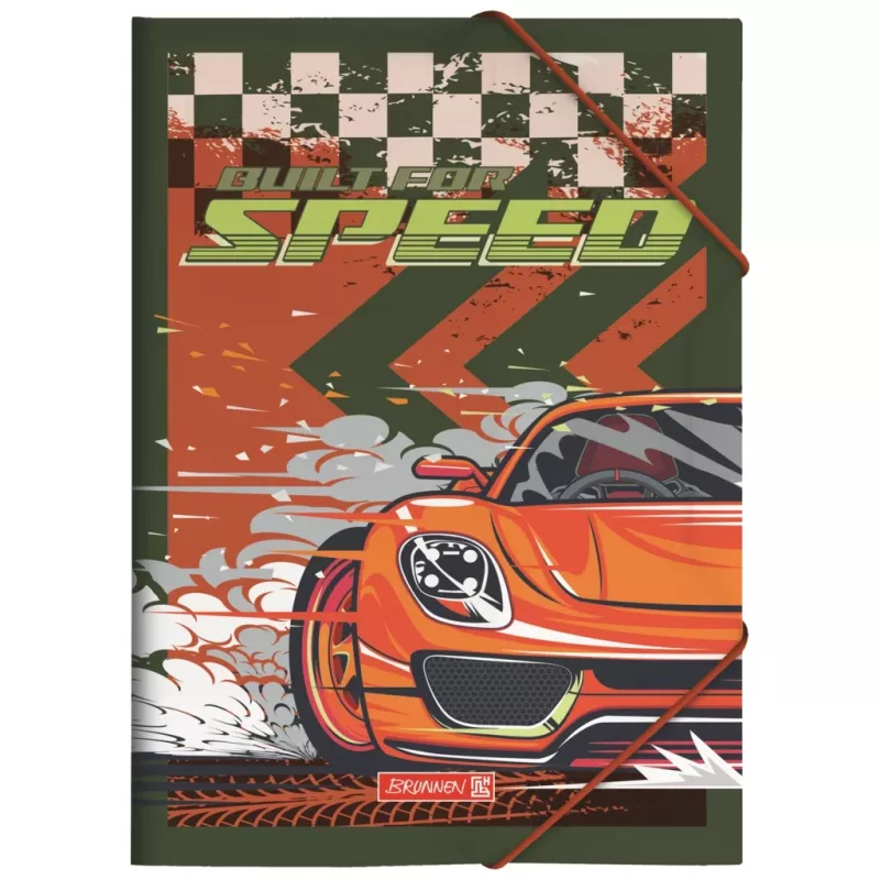 BRUNNEN Fast Wheels Document Folder A4 Red/Green