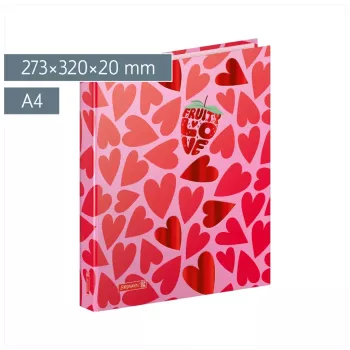 BRUNNEN Ring Binder Fruity Love Pink A4 2-Ring O-Ring 25 mm 1 Piece