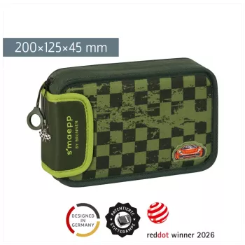 BRUNNEN Täidetud Pliiatsikott s'maepp Fast Wheels Roheline/Hele Roheline 16-osaline, 20.0 x 4,5 cm (1049120521)