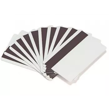 ARTDEV Blank Plastic Card - 30mil 0,76mm with Unprogrammed Lo-Co Magnetic Stripe - White