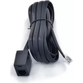 ARTDEV RJ12 pikenduskaabel 3m must - telefonipikendus