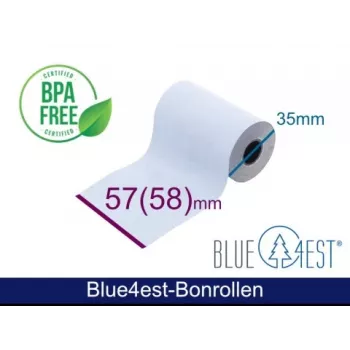 ARTDEV Termopaberi rull - 57x35x12 B/D max./K valge 14m Blue4est Blue