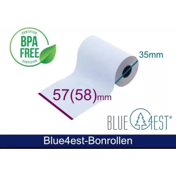 ARTDEV Termorull - 57x35x12 mm B/D max./K valge 14m Blue4est Blue Eco Paper with