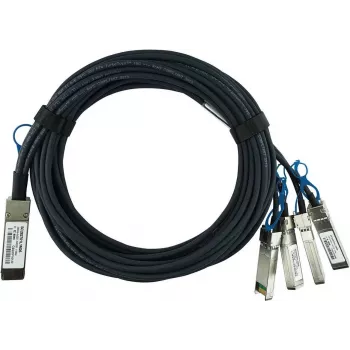 BlueOptics QTAPCABLE28-2M ühilduv BlueLAN passiivne 100GBASE-CR4 QSFP28 kuni 4x25GBASE-CR SFP28 otseühenduse hargnemiskaabel, 2m, AWG26