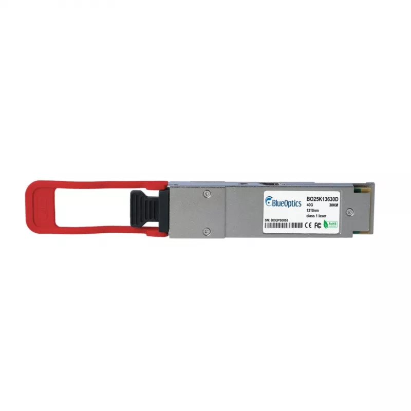 BlueOptics QSFP-40G-ER4L Ühilduv TP-Link QSFP Transiiver, LC Dupleks, 40GBASE-ER4L, Ühemoodiline Kiud, 20 km, 40 Gbps