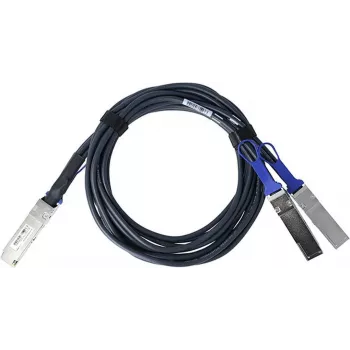BlueLAN Ühilduv Mellanox MCP7H50-V01AR30 Passiivne 200GBASE-CR4 QSFP56 kuni 2x100GBASE-CR2 QSFP56 Otseühenduse Hargnemiskaabel, 2m, AWG26