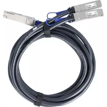 BlueLAN Ühilduv Mellanox MCP7H50-V002R26 Passiivne 200GBASE-CR4 QSFP56 kuni 2x100GBASE-CR2 QSFP56 Otsesiirdeline Hargnemiskaabel, 2m, AWG26