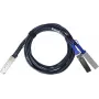 BlueLAN Passive 200GBASE-CR4 QSFP56 to 2x100GBASE-CR QSFP56 Breakout Direct Attach Copper Cable, 1 Meter