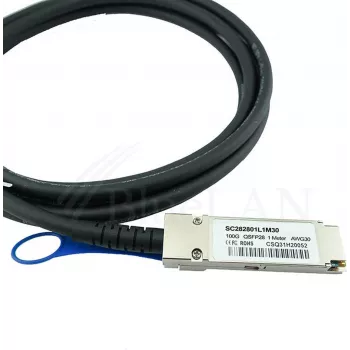 BLUELAN Ühilduv Cisco QSFP-100G-CU50CM Direct Attach kaabel, 100GBASE-CR4, Infiniband EDR, 30AWG, 0,5 m