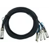 BlueOptics Compatible Marconi QSFP28-4SFP28-DAC-1M BlueLAN Passive 100GBASE-CR4 QSFP28 to 4x25GBASE-CR SFP28 Direct Attach Breakout Cable, 1 Meter, AWG26