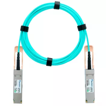 BlueOptics AOC QSFP28 100G QSFP28 to QSFP28 Active Optical Cable 5m Compatible with Ruckus 100G-QSFP-QSFP-AOC-0501