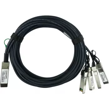BLUEOPTICS Ühilduv Extreme Networks 100G-QSFP-4SFP-1M BlueLAN Passiivne 40GBASE-CR4 QSFP kuni 4x10GBASE-CR SFP+ Direct Attach Hargnemiskaabel, 1 meeter, AWG30