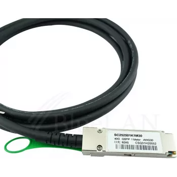 BlueOptics Alcatel-Nokia 3HE08590AA ühilduv BlueLAN QSFP otsesiiniühenduse kaabel, 40GBASE-CR4, 1m, 30AWG