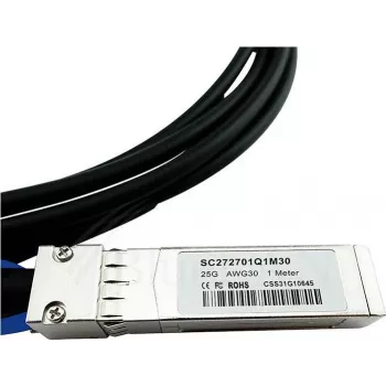 Ühilduv MikroTik S+DA0002 BlueLAN 10GBASE-CR Passive SFP+ to SFP+ Direct Attach Cable, 2 Meetrit, AWG30 (S+DA0002-BL)