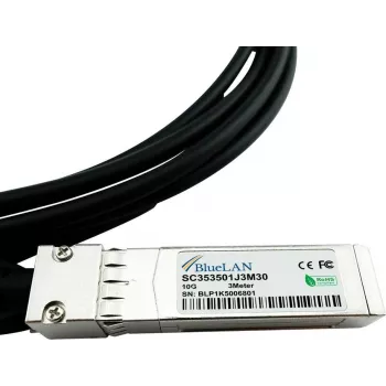 BlueLAN Hirschmann 942 280-002 Compatible 10G SFP+ Passive Direct Attach Cable (DAC) - 3m
