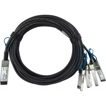 BlueOptics HPE Q9S72A Ühilduv BlueLAN Passiivne 100GBASE-CR4 QSFP28 kuni 4x25GBASE-CR SFP28 Otsesiirdeline Hargnemiskaabel, 1m, AWG26