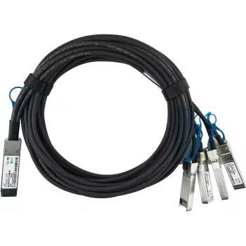 BlueOptics Compatible Siemon Q4S28P265.0-01P BlueLAN Passive 100GBASE-CR4 QSFP28 to 4x25GBASE-CR SFP28 Direct Attach Breakout Cable, 5m, AWG26 (Q4S28P265.0-01P-BL)
