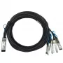BlueOptics IBM EB4P BlueLAN Passive 100GBASE-CR4 QSFP28 to 4x25GBASE-CR SFP28 Direct Attach Breakout Cable, 2m