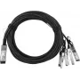 BlueOptics Dell GF37541 BlueLAN Passive 40GBASE-CR4 QSFP to 4x10GBASE-CR SFP+ Direct Attach Breakout Cable, 3 Meter