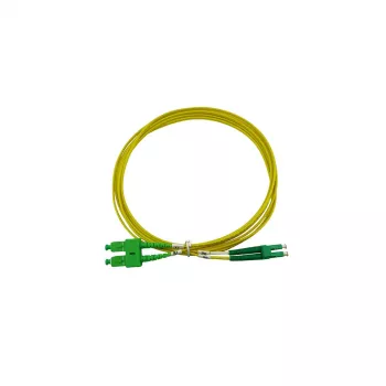 BlueOptics Duplex Fiiberoptiline Pistikukaabel LC-APC/SC-APC Ühemoodiline OS2 1m Kollane