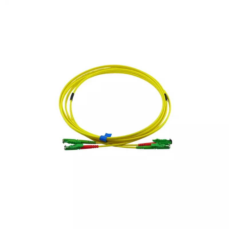 BlueOptics Duplex Fiber Optic Patch Cable E2000-APC to E2000-APC Singlemode 7.5m