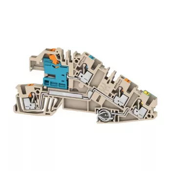 Weidmüller AITB 2.5 BB NDT-L-PE Paigaldusklemmliist, 3-korruseline, kruviühendus, 2,5 mm², beež, 2668950000