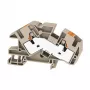 Weidmüller AITB 16 BB 2C Paigaldusklemmliist, kruviühendus, DIN-rööpale, 500V, 76A, 0.5-16 mm², tume beež