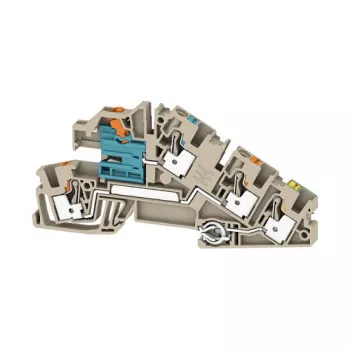 Weidmüller AITB 4 BB NDT-L-PE Paigaldusklemmliist, PUSH IN, 4 mm², Hall