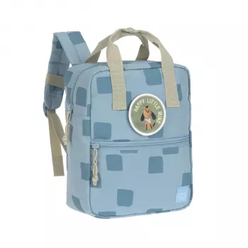 Lassig Mini Seljakott Square Pattern Party Blue 3.5L