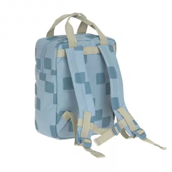 Lassig Mini Seljakott Square Pattern Party Blue 3.5L