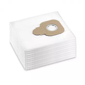 Kärcher 2.885-908.0 Tolmuimejakotid 10 tk - Originaalsed fliisfilterkotid mudelitele WD 4, WD 5, WD 6, MV 4, MV 5, MV 6