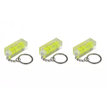 Kabelmeister Mini Spirit Level with Keychain Ring - Set of 3
