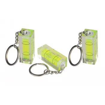 Kabelmeister Mini Spirit Level with Keychain Ring - Set of 3