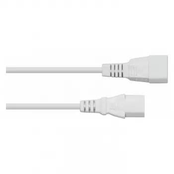 KABELMEISTER IEC C14 to C13 Power Extension Cable 1m White