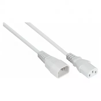 KABELMEISTER IEC C14 to C13 Power Extension Cable 1m White