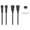 Kabelmeister Power Cord C14 to Schuko Female Black 0.5m
