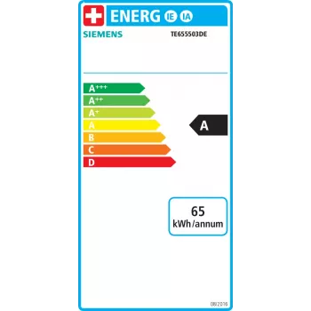 Siemens EQ.6 TE655503DE Täisautomaatne kohvimasin keraamilise veskiga, TFT-ekraan, 1500 W, must