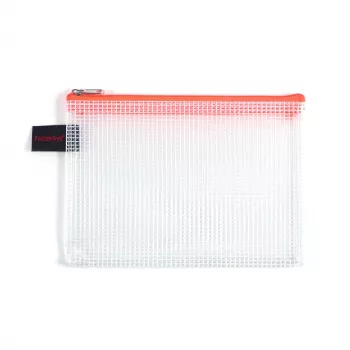 FolderSys A6 tõmblukuga kott, läbipaistev PVC 0,2 mm