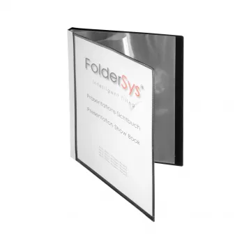 FolderSys Esitluskaust A4 must 10 taskuga