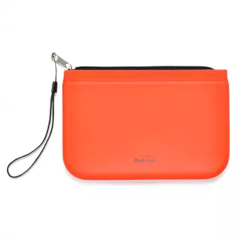 FolderSys PHAT BAG silikoonist tõmblukuga kott A6, punane (40486-80)