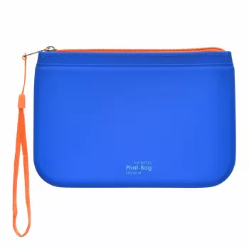 FolderSys PHAT BAG silikoonist tõmblukuga kott A6, sinine (40486-40)