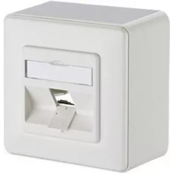 METZ CONNECT BTR 130B10D10002-E 1-pordiline pinnale paigaldatav võrgupistikupesa karp, tühi, puhasvalge, 85x85x43mm