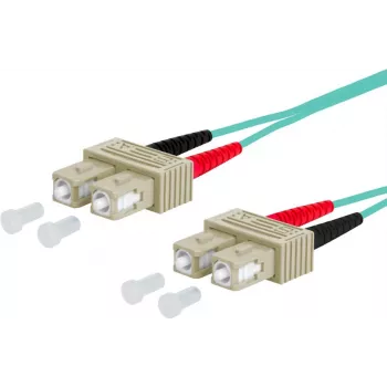 METZ CONNECT OpDAT Patch Cable OM3 SC-Duplex/SC-Duplex Multimode 5m Aqua I-V(ZN)H 50/125