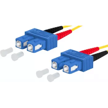 METZ OpDAT Patch Cable OS2 SC-D/SC-D Duplex Single-Mode 3m Yellow LSZH