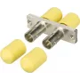 METZ CONNECT 150900D1-I ST Fiiberoptiline adapter, katmata metall, multi-mode/single-mode