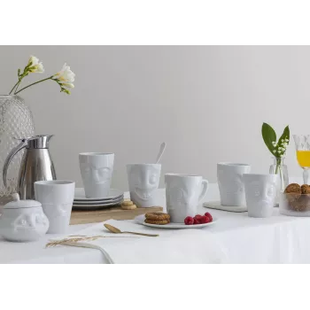 FIFTYEIGHT PRODUCTS FIFTYEIGHT Mug with Handle 350ml - Mischievous White