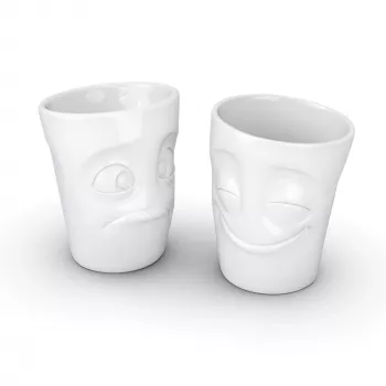 FIFTYEIGHT PRODUCTS FIFTYEIGHT 350ml Kruus - Amused & Bewildered Valge