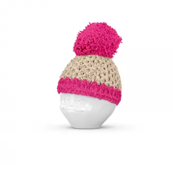 FIFTYEIGHT PRODUCTS munakuppi Mützchen, elevandiluu/magenta
