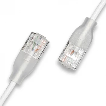 WANTEC Patch Cable UTP CAT6a eGlow 1.5m White (7405)