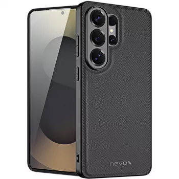 Nevox StyleShell NYLO Tagakaas Samsung Galaxy S26 Ultra jaoks, Must